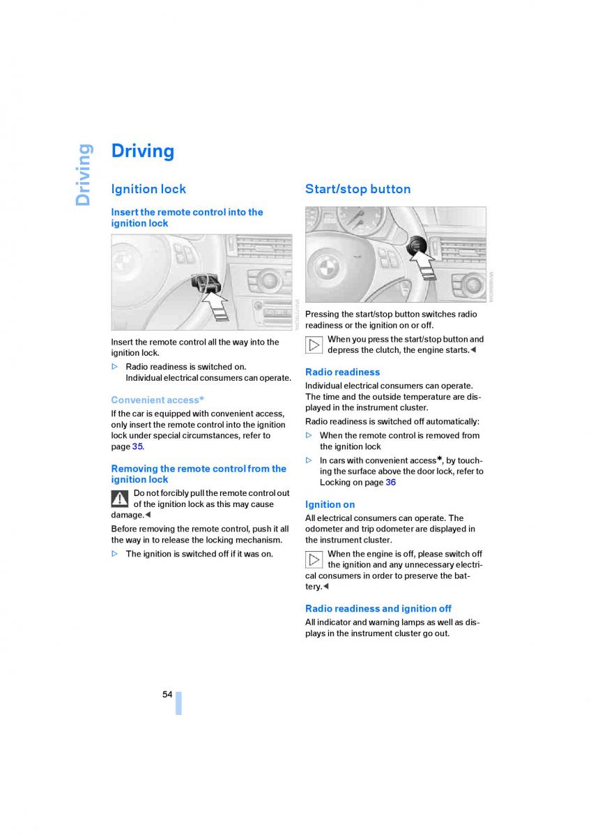 M Power M3 owners manual / page 56