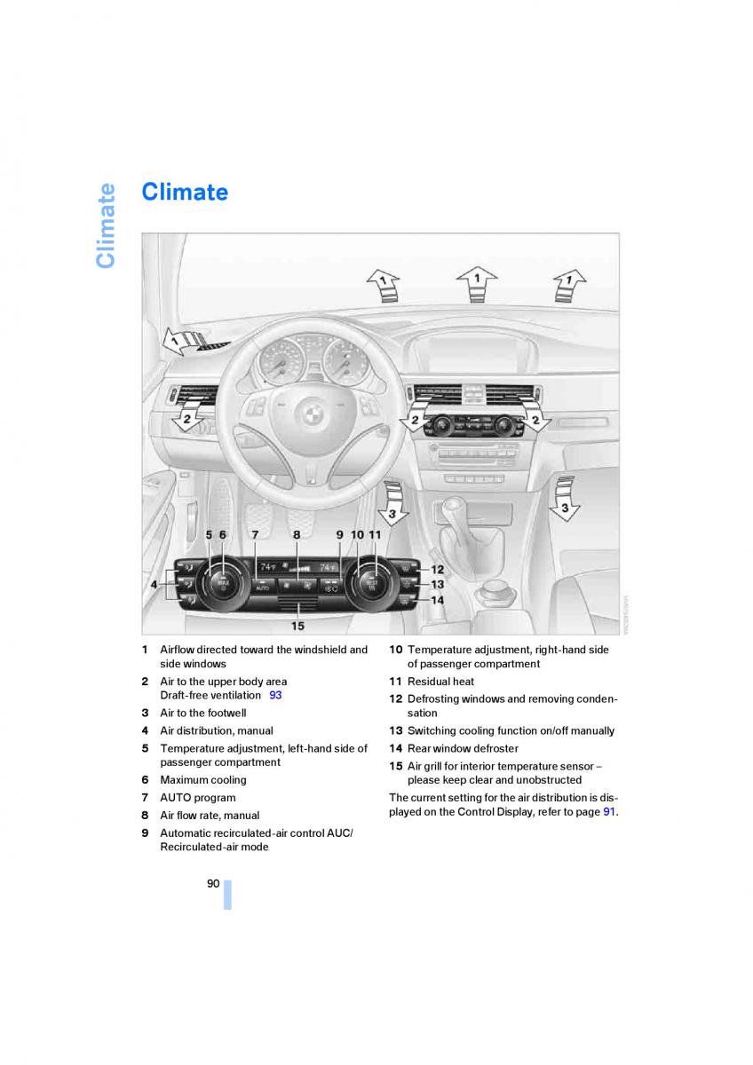 M Power M3 owners manual / page 92