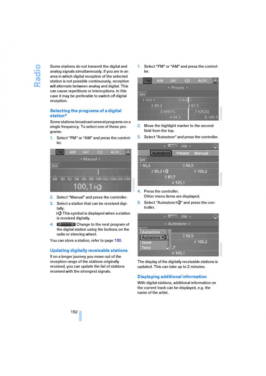 manual  M Power M3 owners manual / page 154