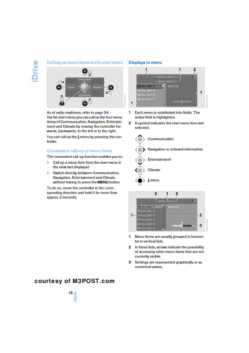 M Power M3 owners manual / page 20