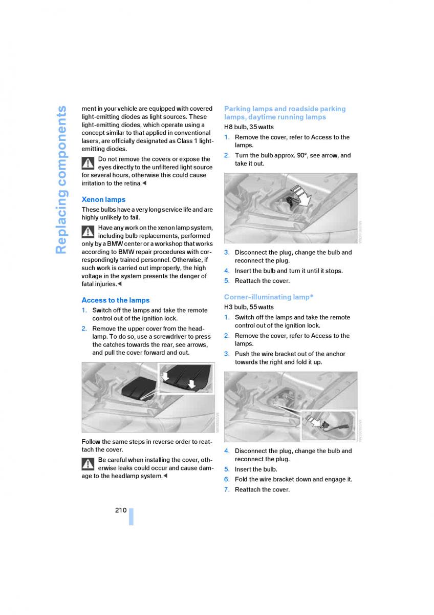 M Power M3 owners manual / page 212