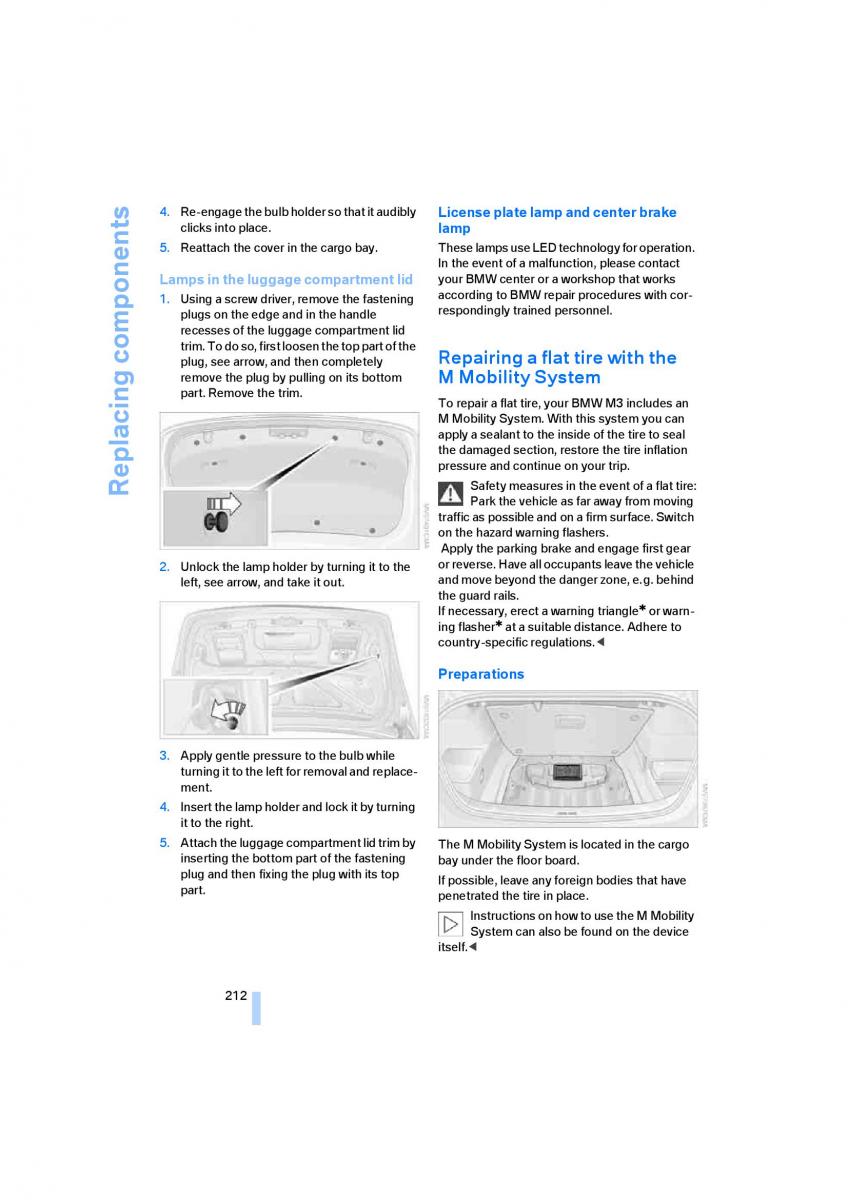 manual  M Power M3 owners manual / page 214