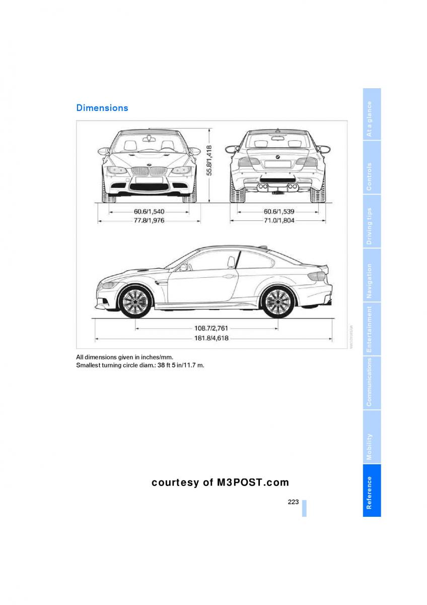 manual  M Power M3 owners manual / page 225