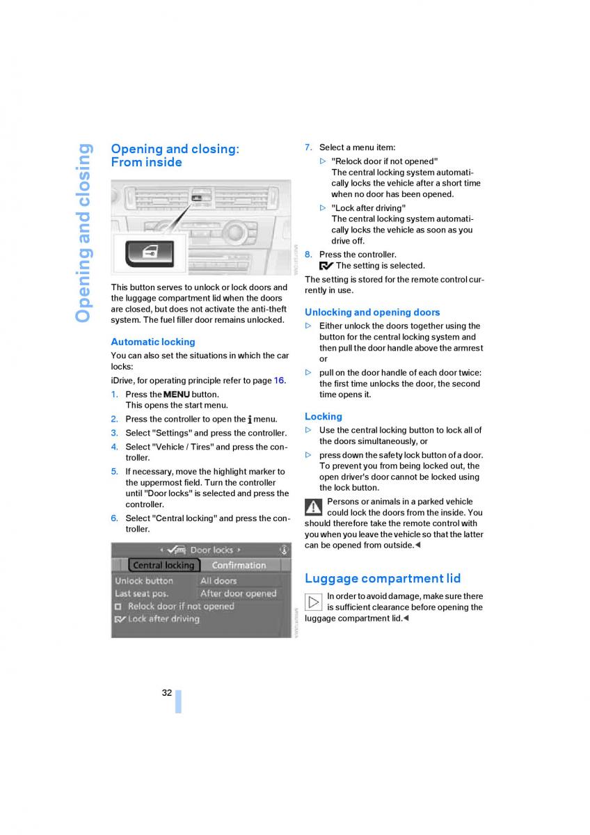 M Power M3 owners manual / page 34