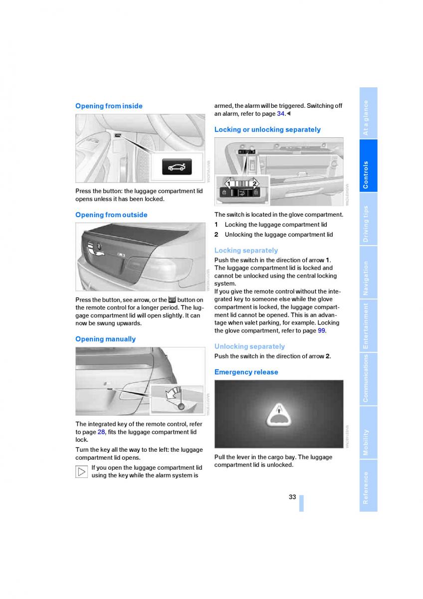 M Power M3 owners manual / page 35