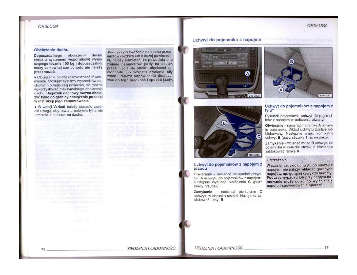 instrukcja obsługi  instrukcja obslugi VW Passat B5 / page 55