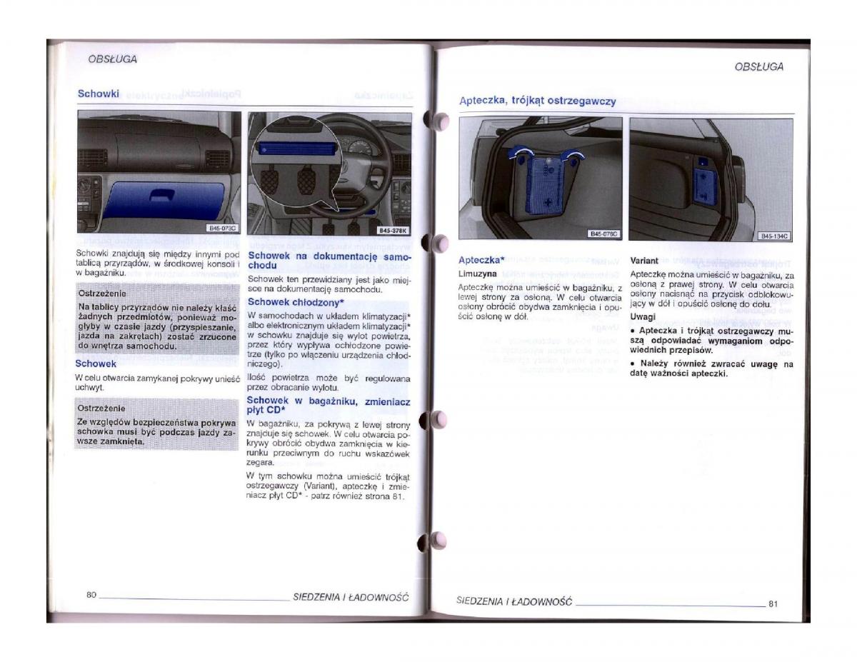 instrukcja obsługi  instrukcja obslugi VW Passat B5 / page 57