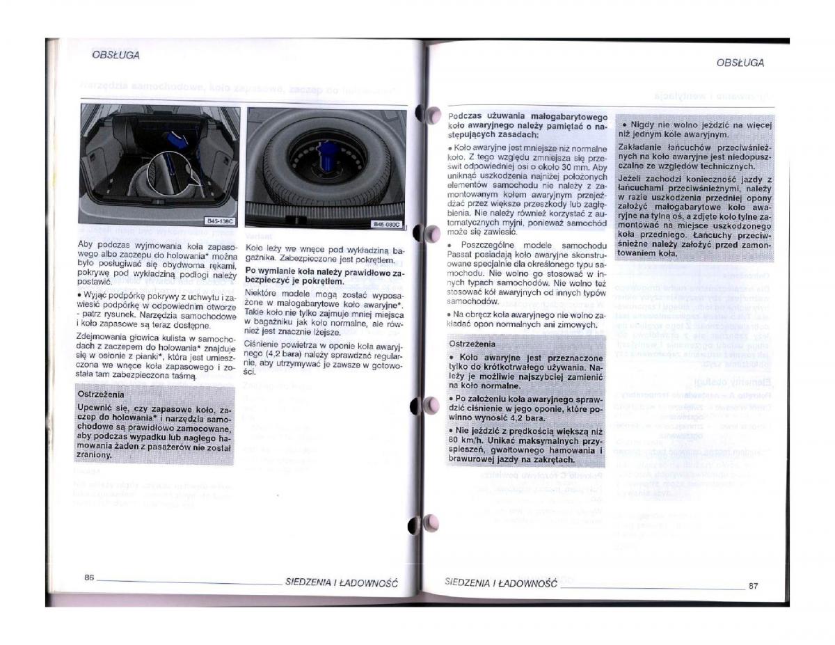 instrukcja obsługi  instrukcja obslugi VW Passat B5 / page 60