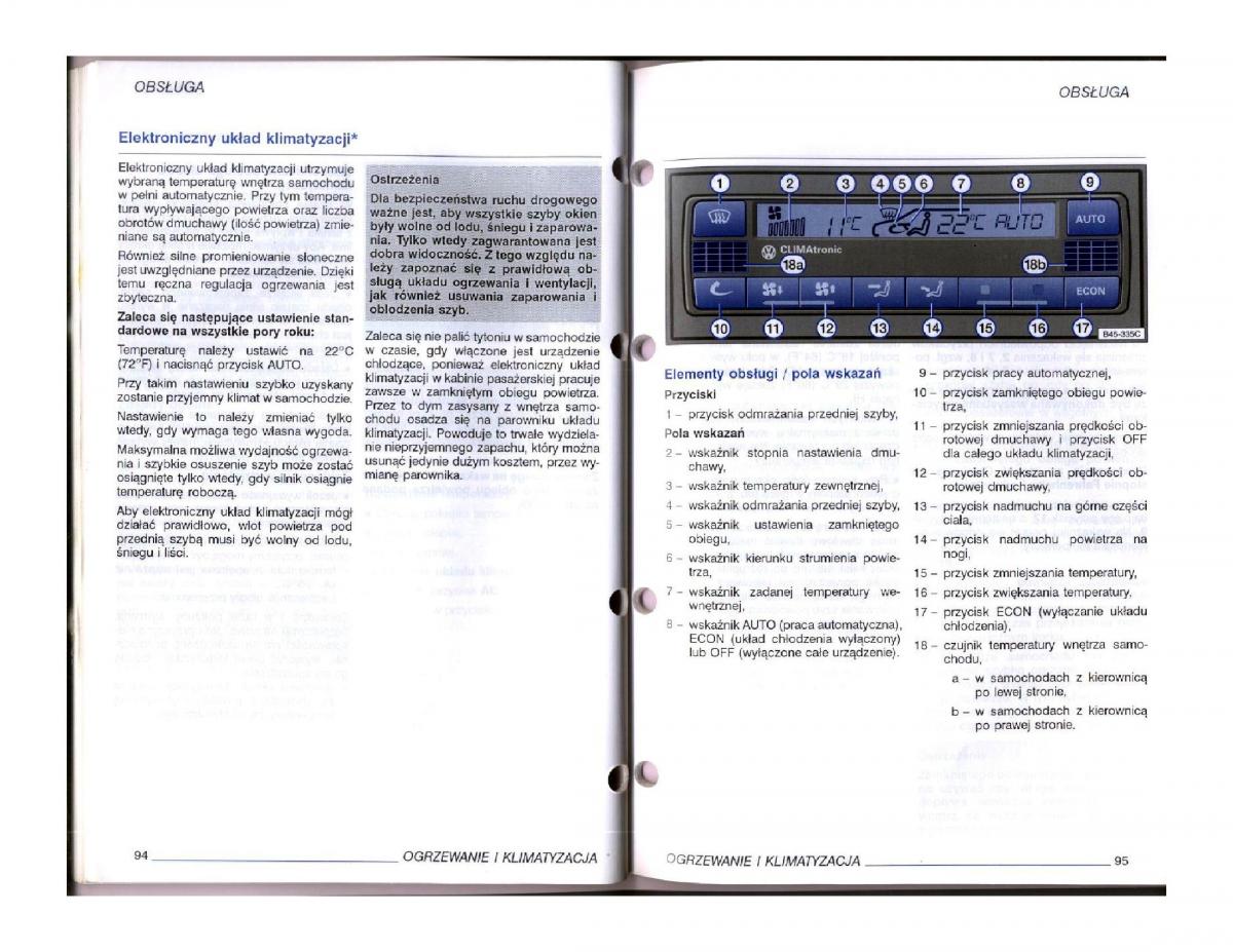 instrukcja obsługi  instrukcja obslugi VW Passat B5 / page 64