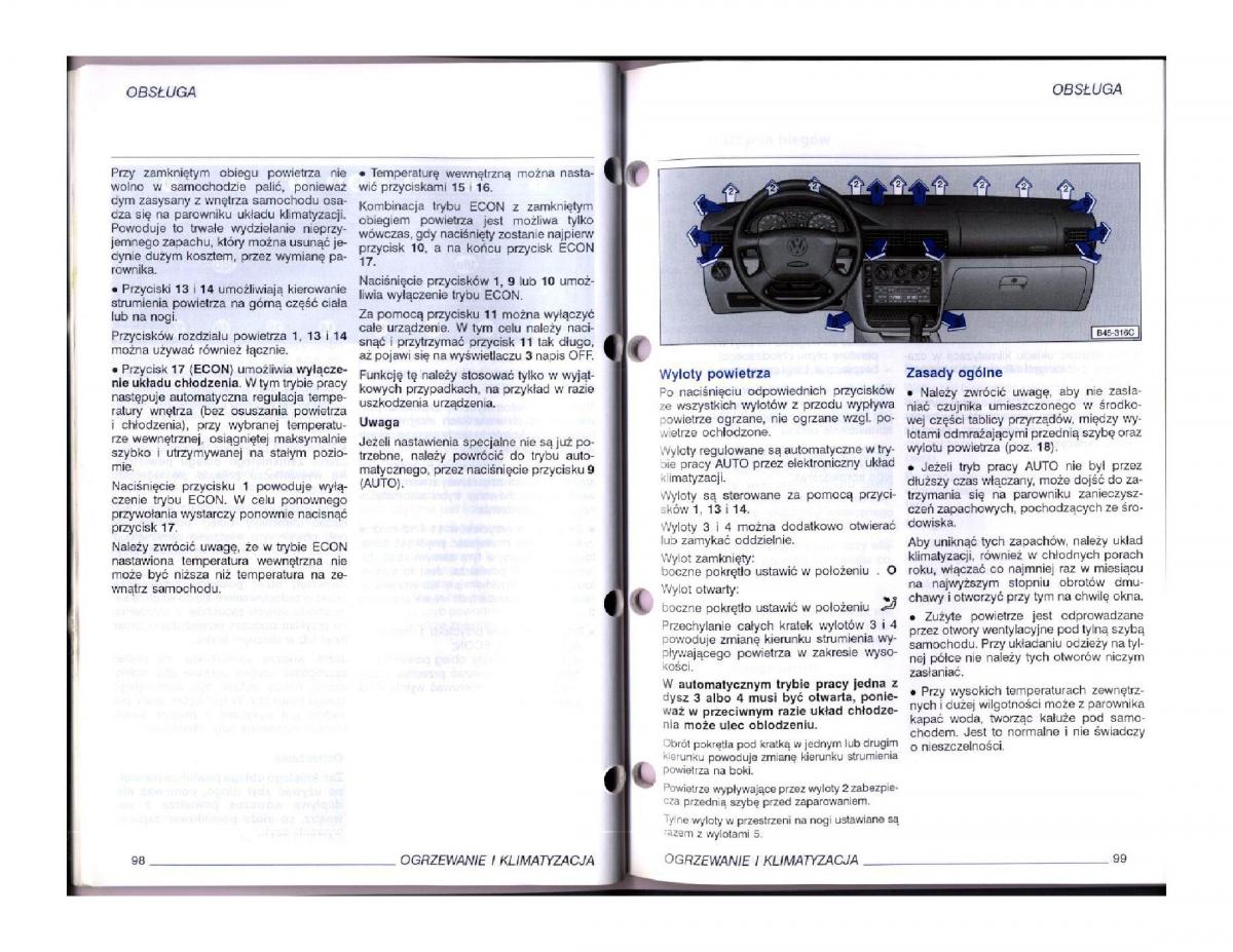 instrukcja obsługi  instrukcja obslugi VW Passat B5 / page 66