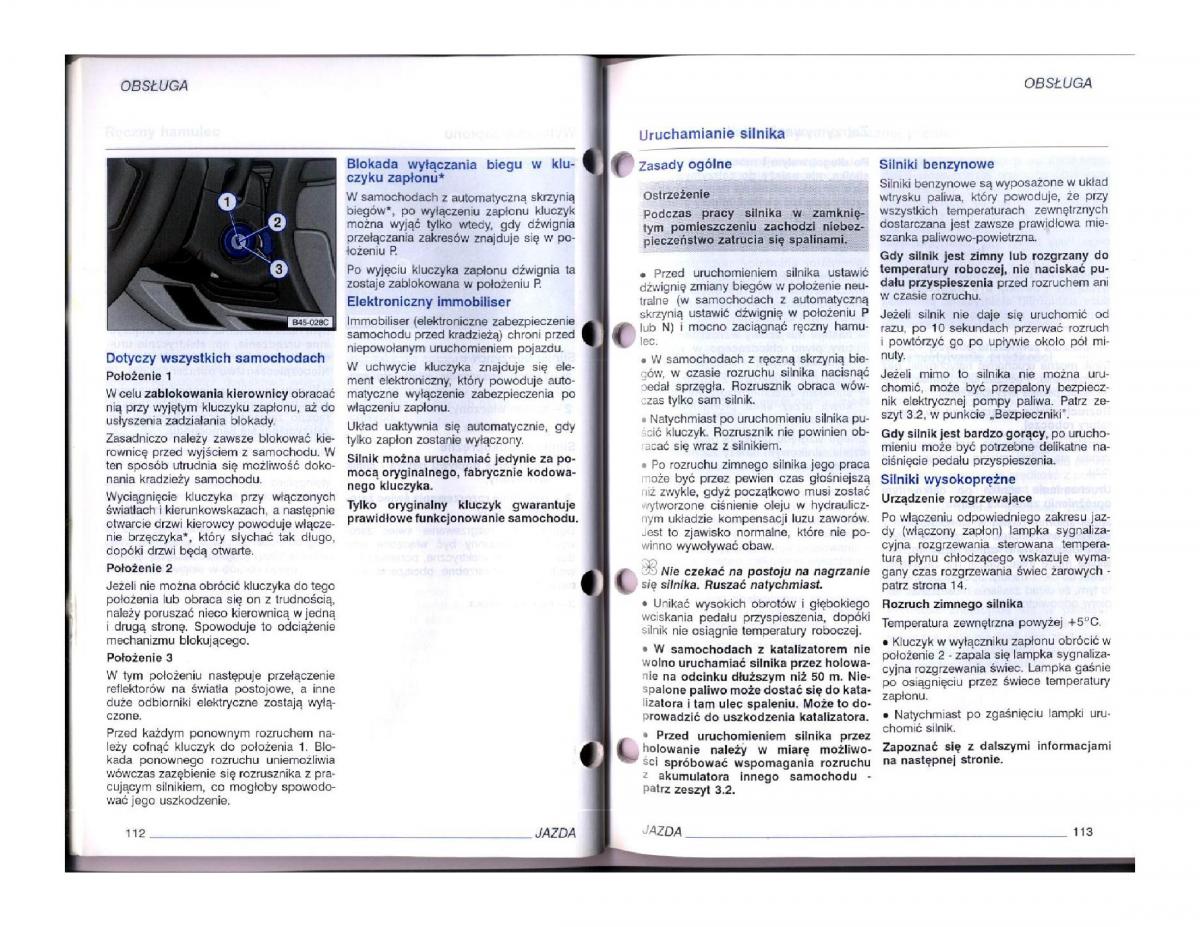 instrukcja obsługi  instrukcja obslugi VW Passat B5 / page 73