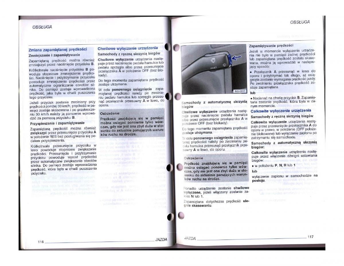 instrukcja obsługi  instrukcja obslugi VW Passat B5 / page 75