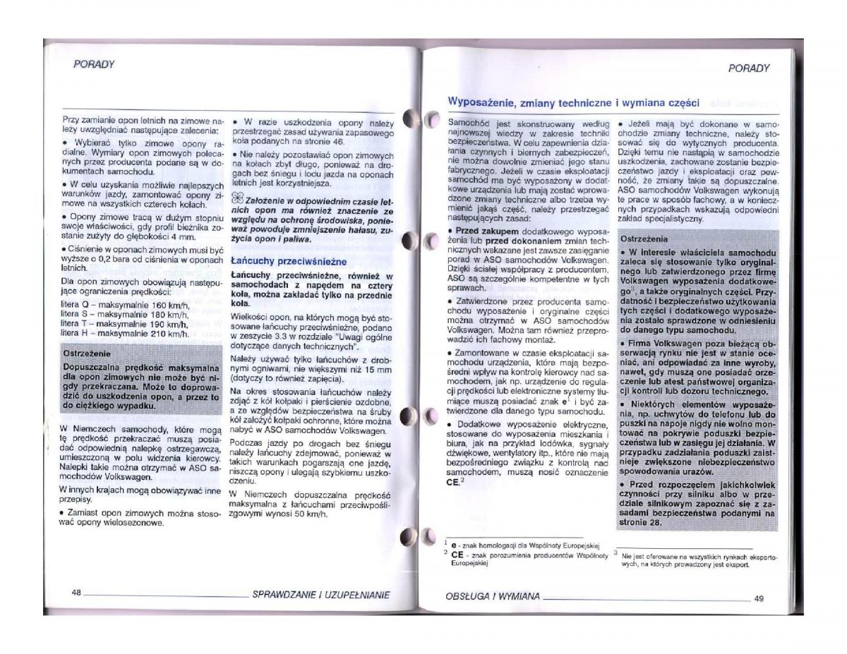 instrukcja obsługi  instrukcja obslugi VW Passat B5 / page 104