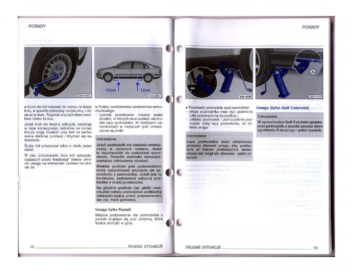 instrukcja obsługi  instrukcja obslugi VW Passat B5 / page 106