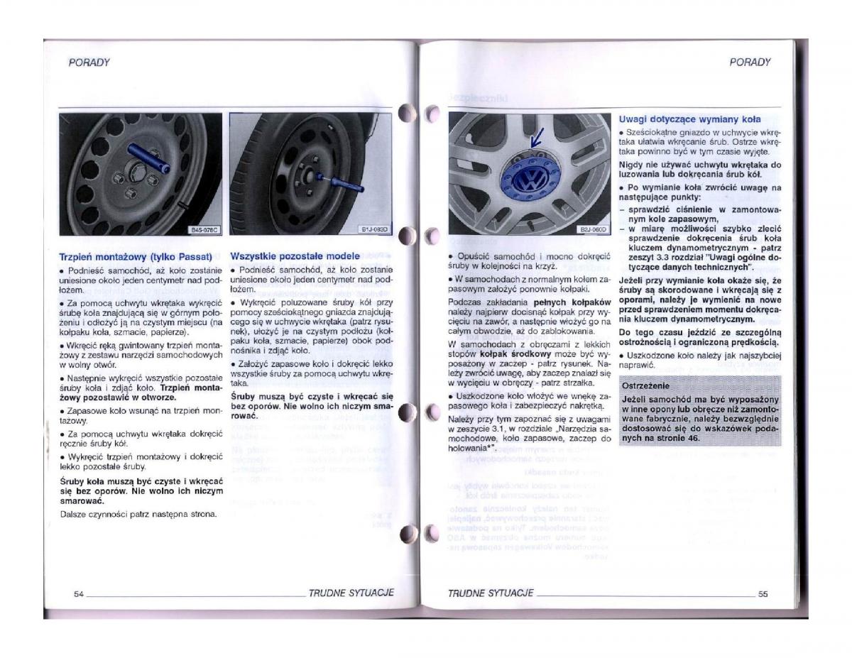 VW Passat B5 instrukcja obslugi / page 107