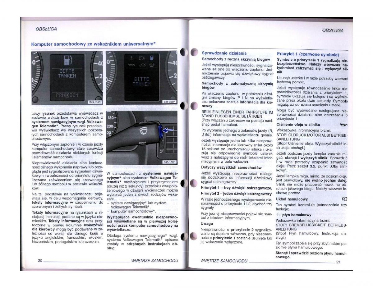 instrukcja obsługi  instrukcja obslugi VW Passat B5 / page 28