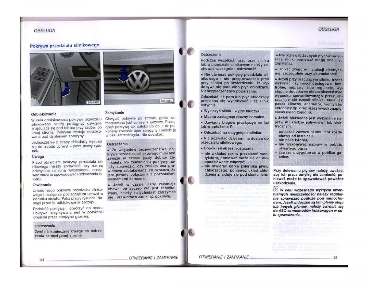 instrukcja obsługi  instrukcja obslugi VW Passat B5 / page 40