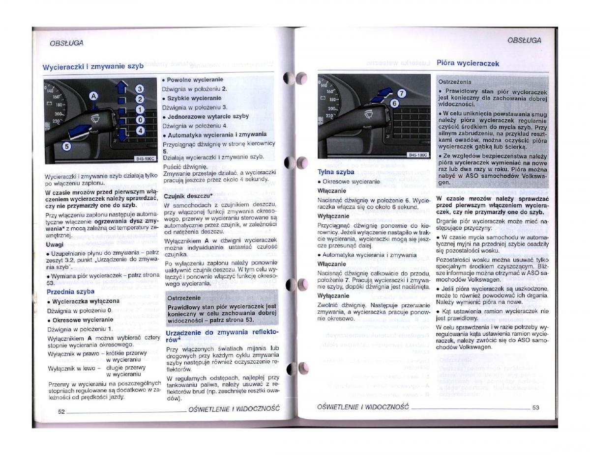 instrukcja obsługi  instrukcja obslugi VW Passat B5 / page 43