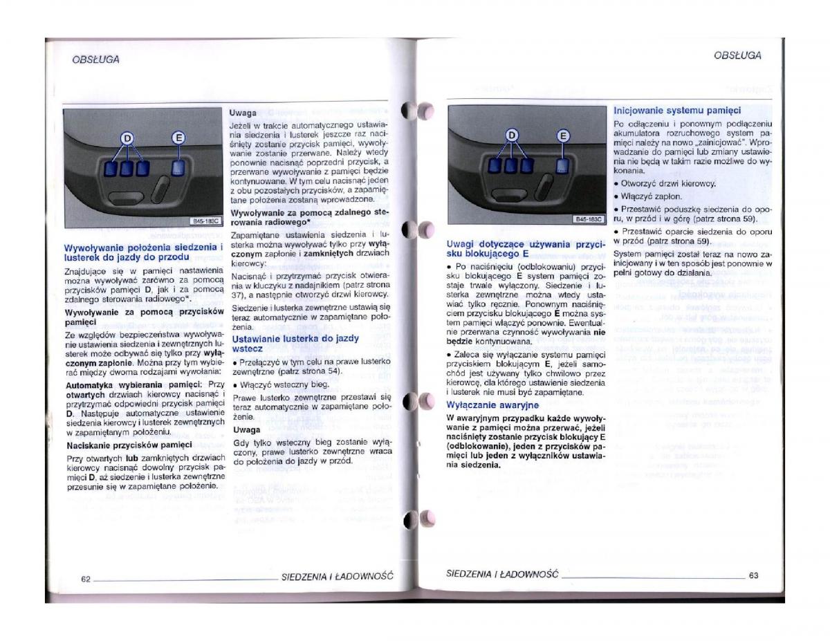 instrukcja obsługi  instrukcja obslugi VW Passat B5 / page 48