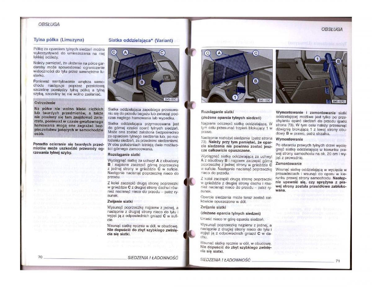 instrukcja obsługi  instrukcja obslugi VW Passat B5 / page 52