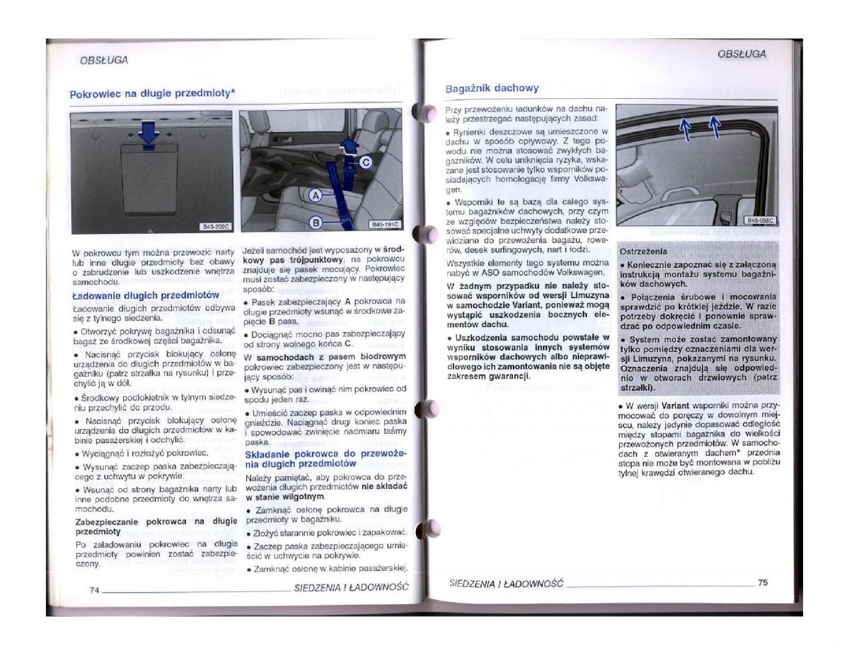 instrukcja obsługi  instrukcja obslugi VW Passat B5 / page 54