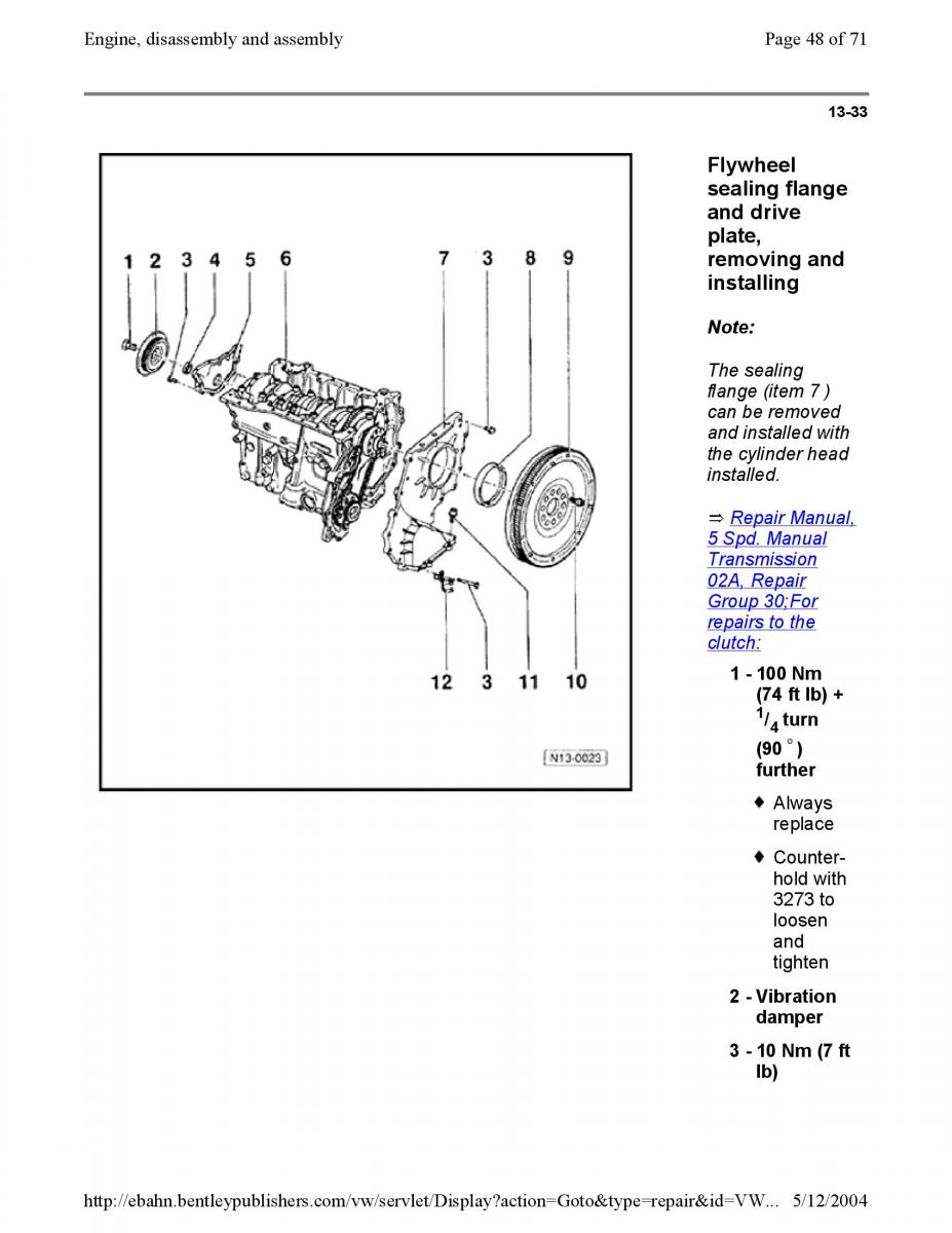 Official Factory Repair Manual / page 555