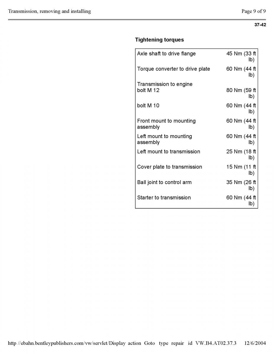 Official Factory Repair Manual / page 2991