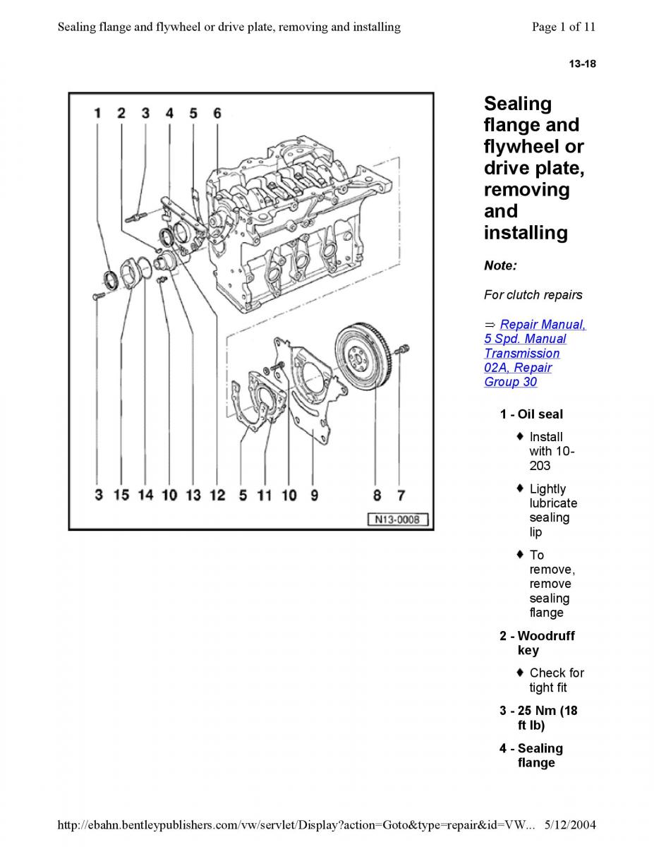 Official Factory Repair Manual / page 312