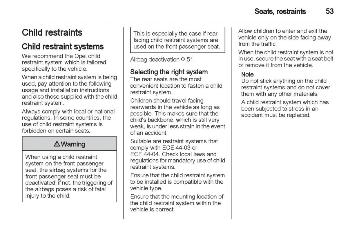 Manual Opel Astra J / page 55