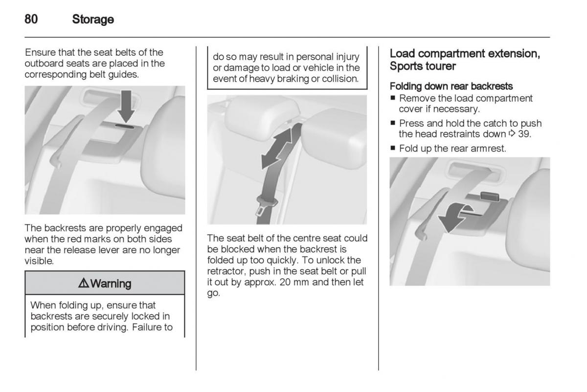 Manual Opel Astra J / page 82