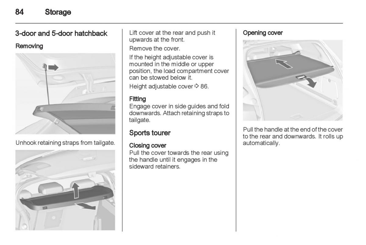 Manual Opel Astra J / page 86