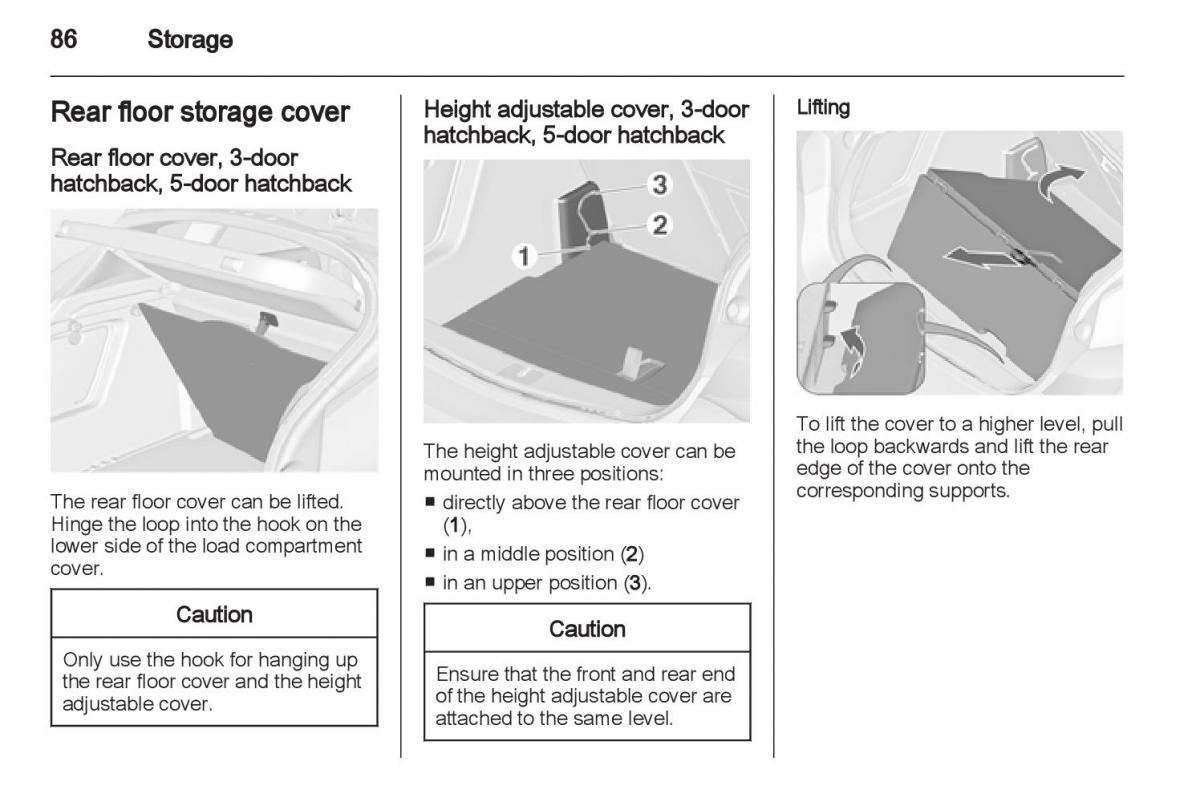 Manual Opel Astra J / page 88