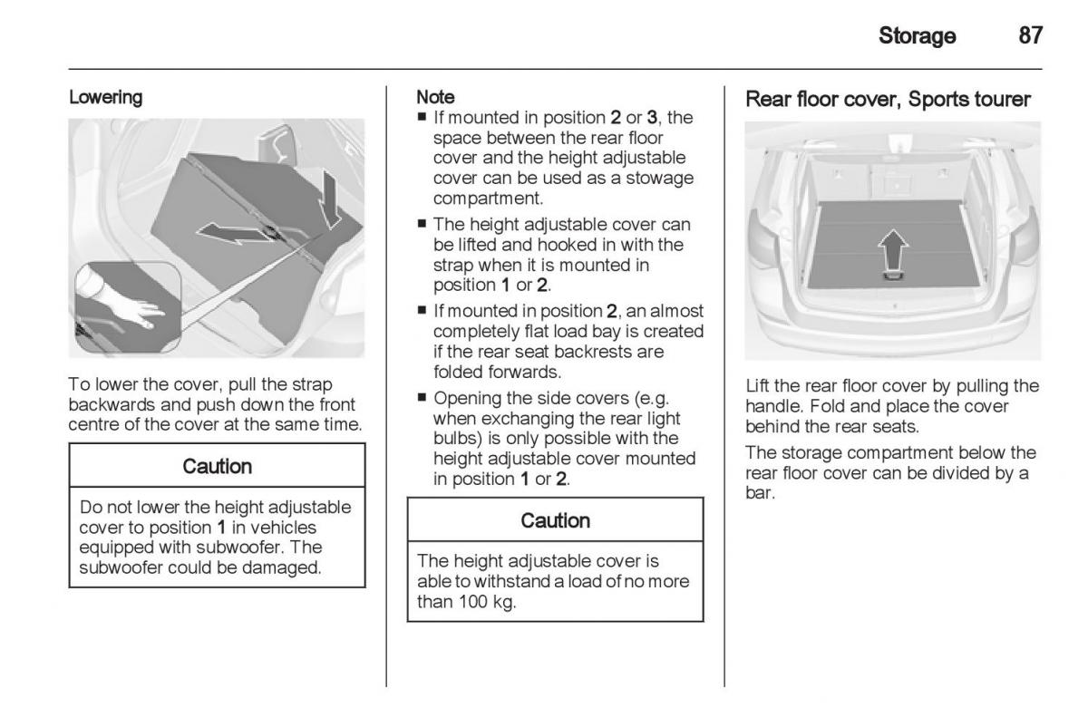 Manual Opel Astra J / page 89