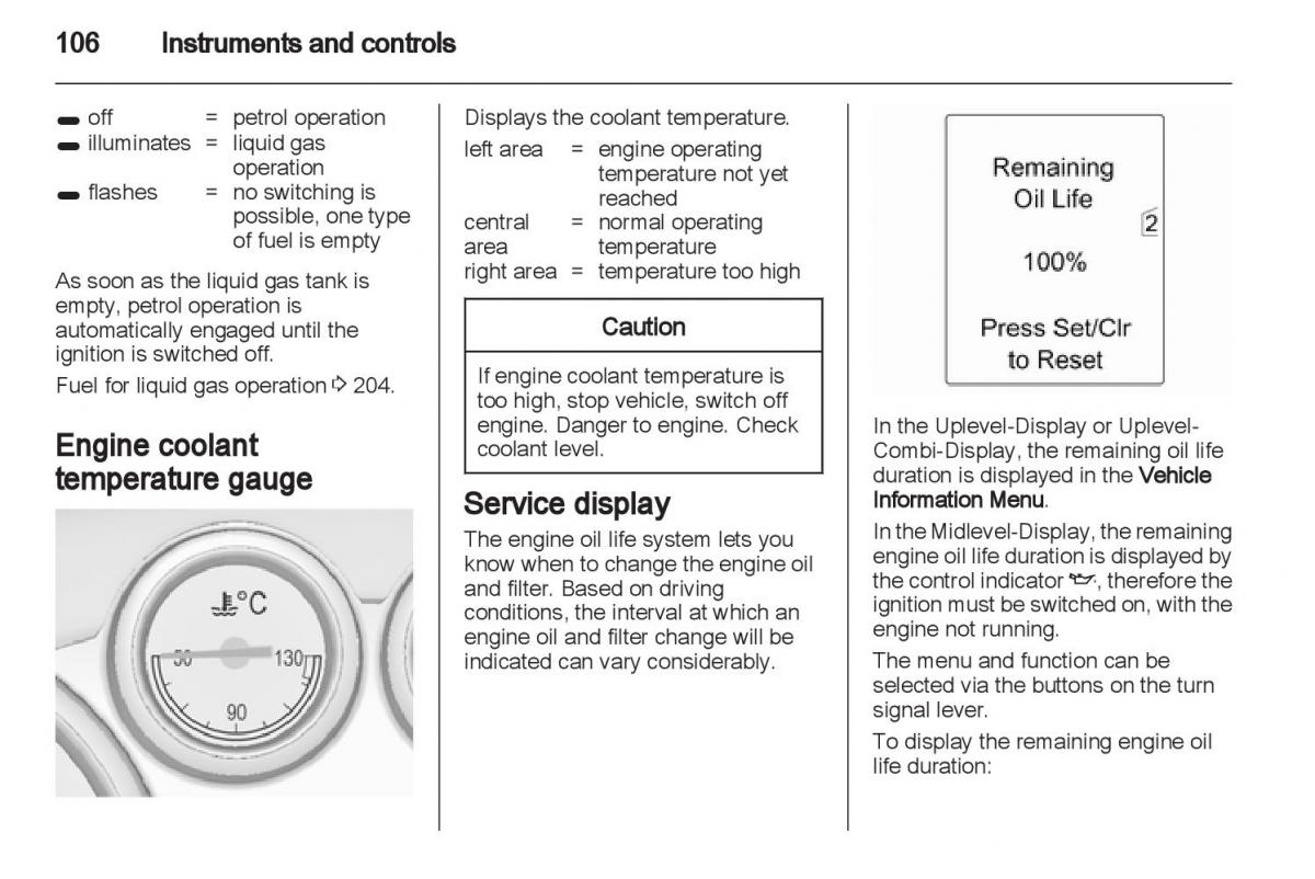 Manual Opel Astra J / page 108