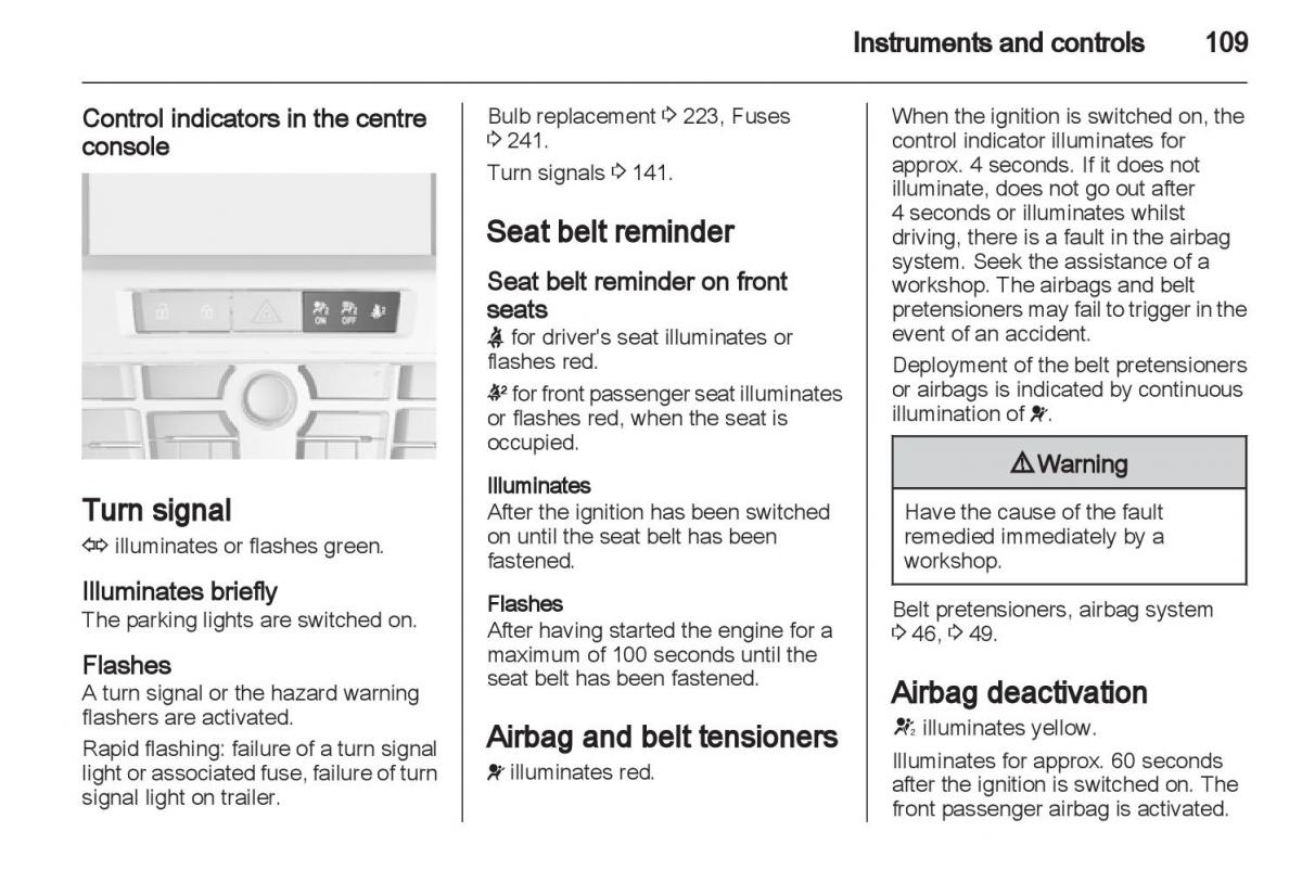 Manual Opel Astra J / page 111