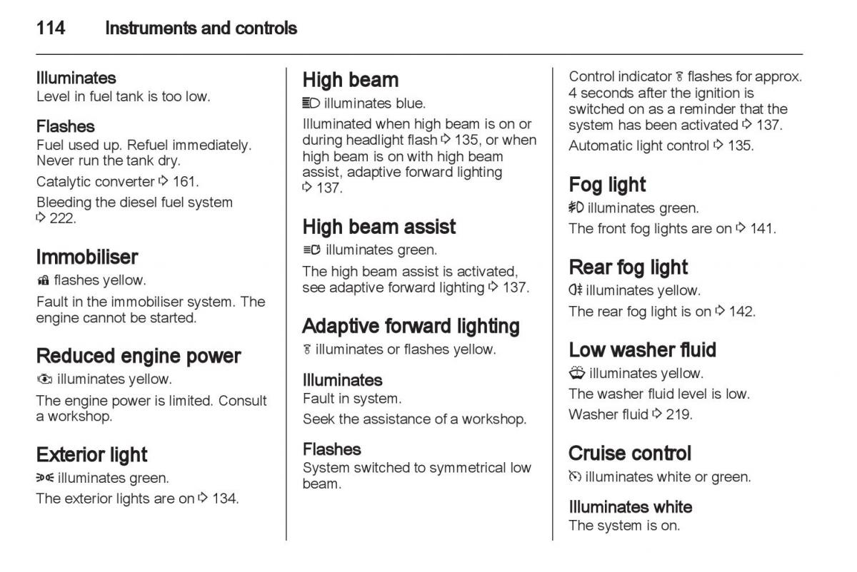 Manual Opel Astra J / page 116