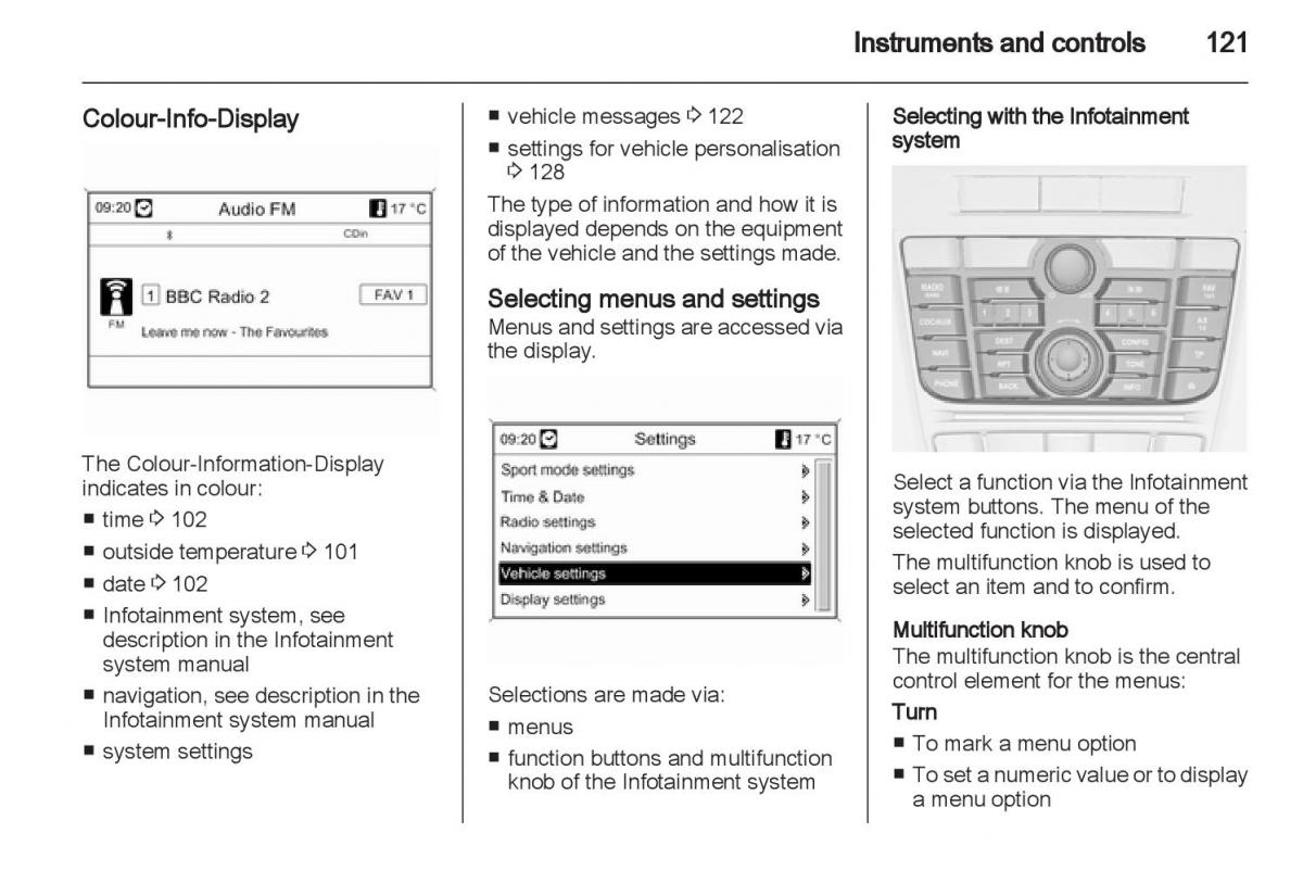 Manual Opel Astra J / page 123