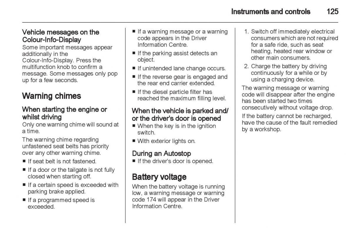 Manual Opel Astra J / page 127