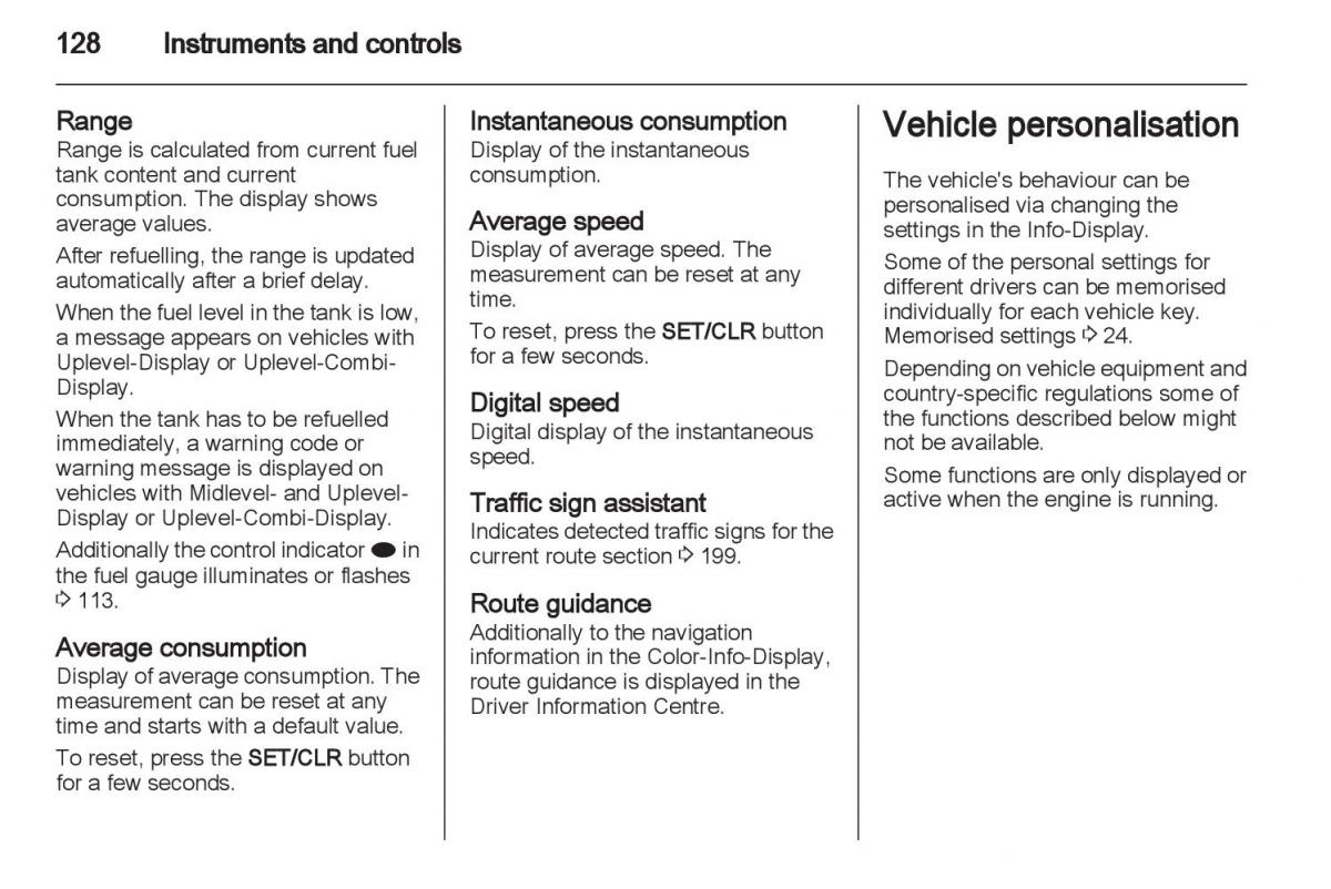 Manual Opel Astra J / page 130