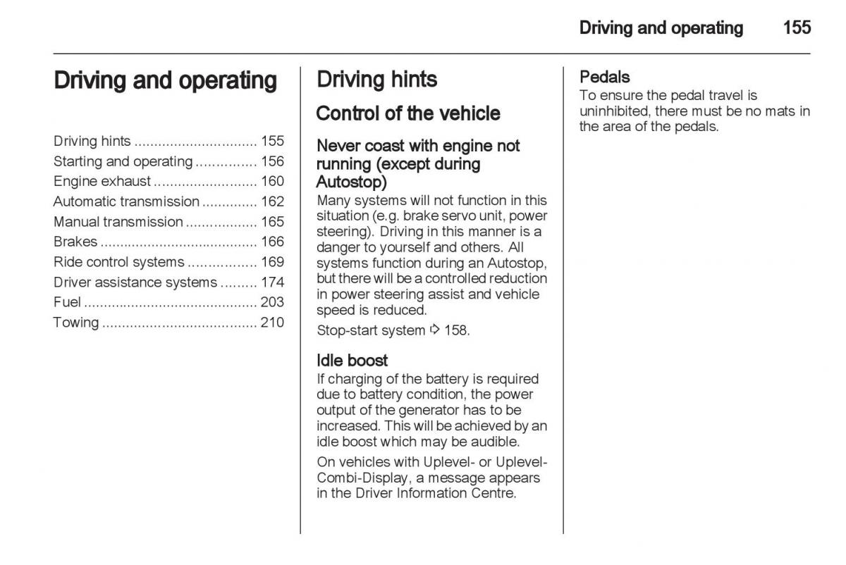 Manual Opel Astra J / page 157