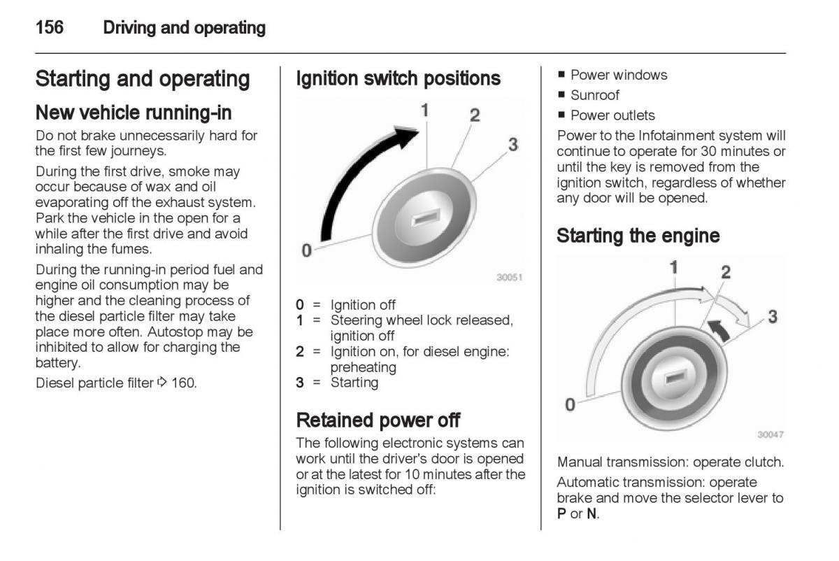 Manual Opel Astra J / page 158