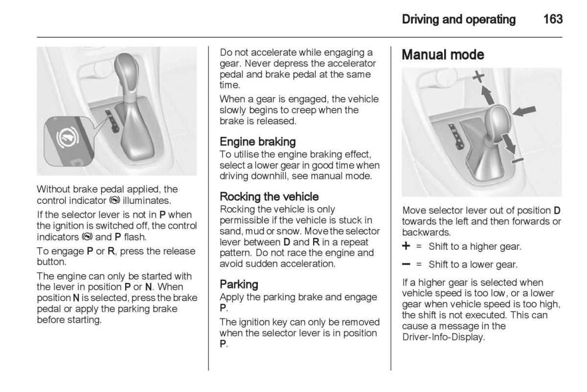 Manual Opel Astra J / page 165