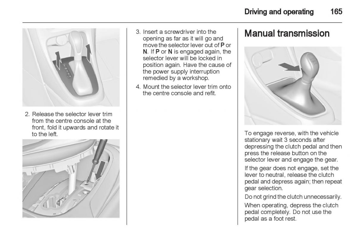 Manual Opel Astra J / page 167