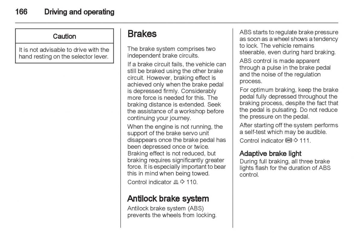 Manual Opel Astra J / page 168