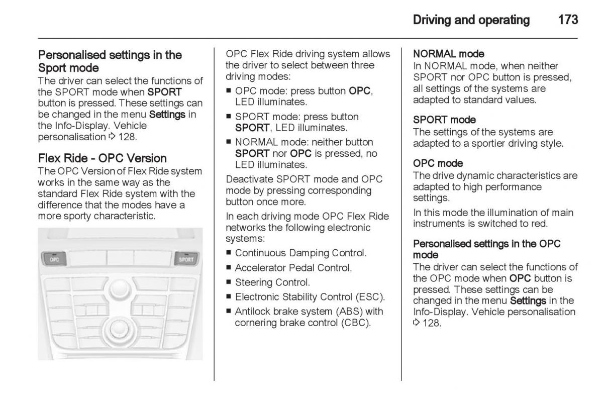 Manual Opel Astra J / page 175