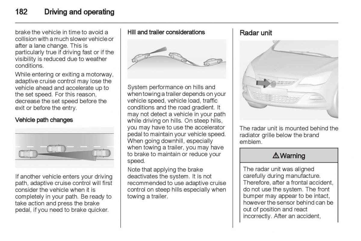 Manual Opel Astra J / page 184