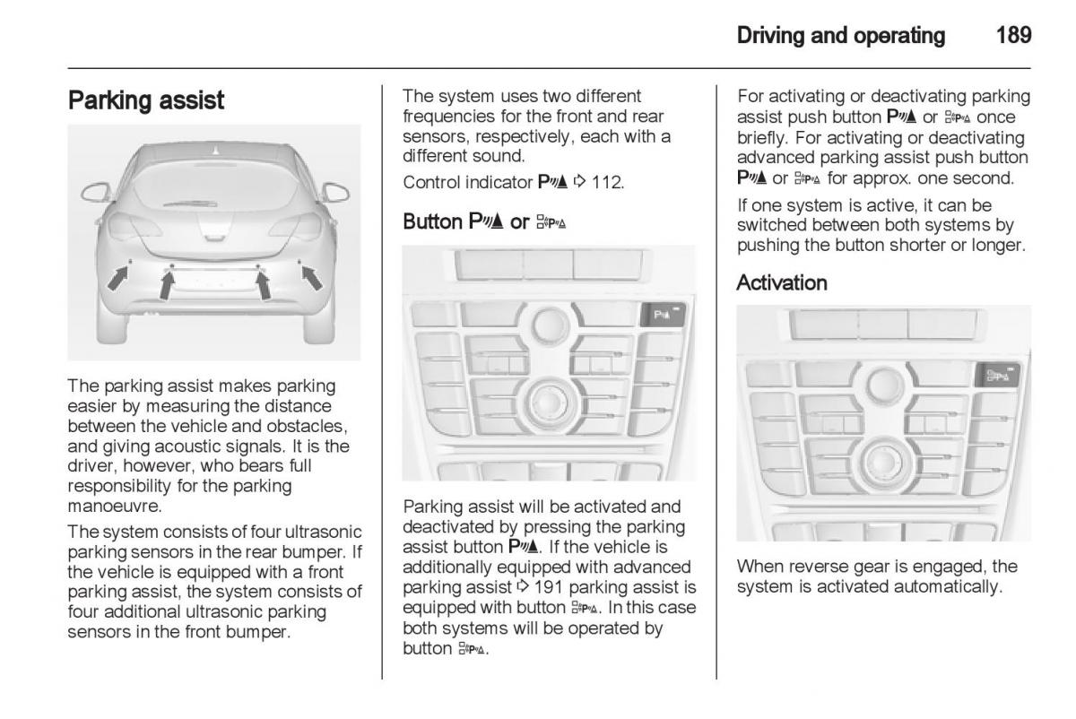 Manual Opel Astra J / page 191