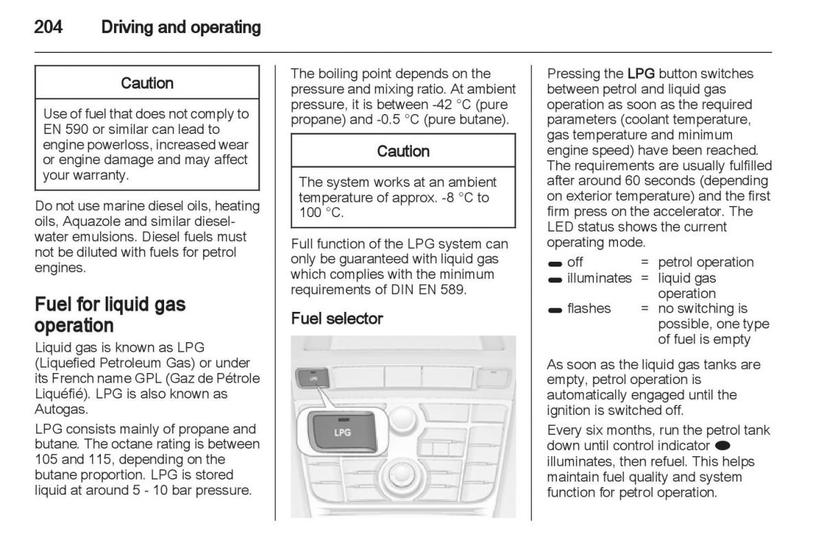 Manual Opel Astra J / page 206