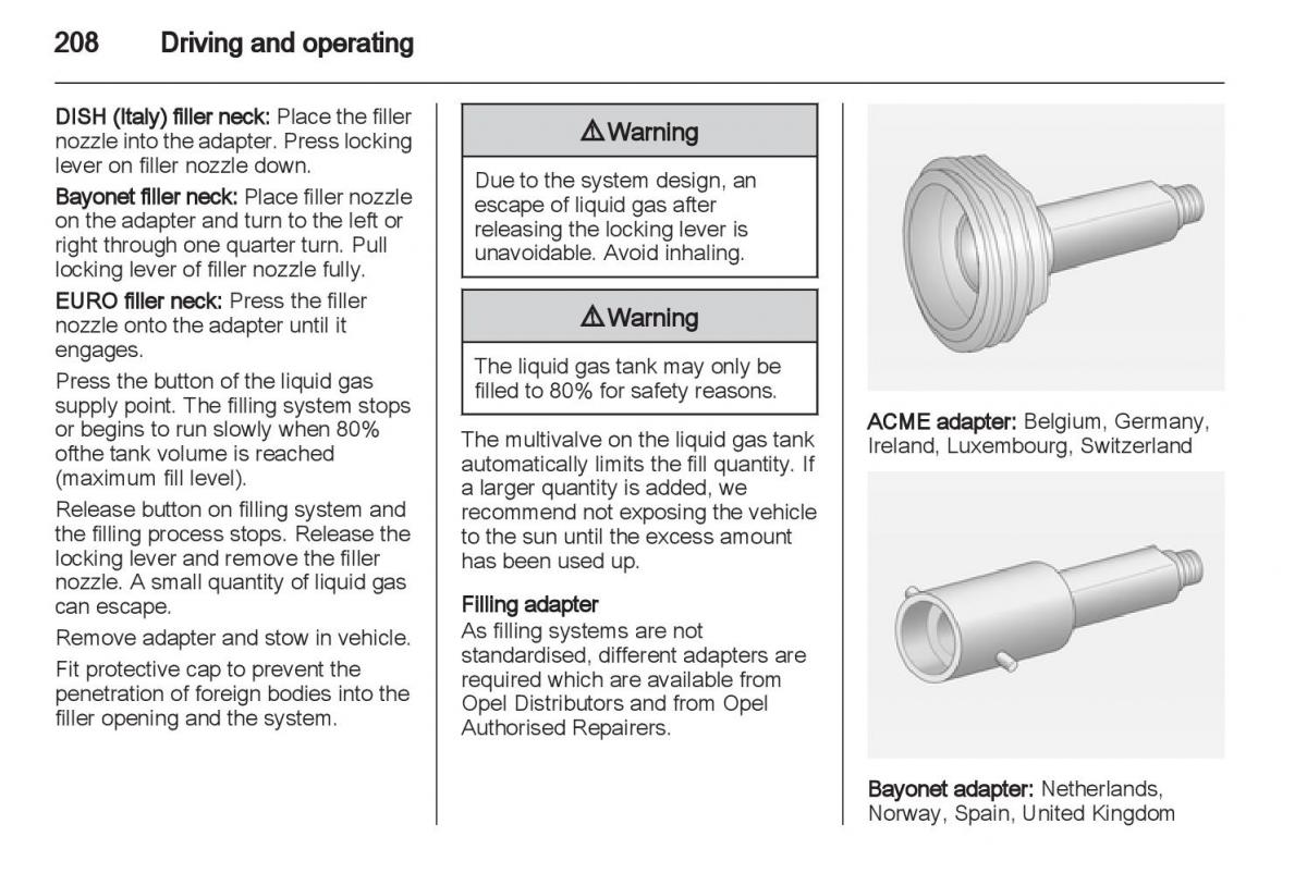 Manual Opel Astra J / page 210