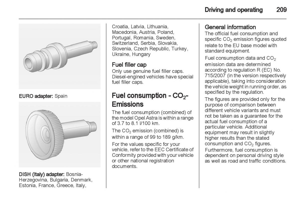 Manual Opel Astra J / page 211